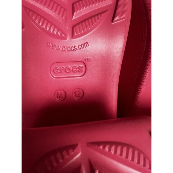 Crocs Siren Clog Womens Size 12 High Heeled Platform Hyper Pink New - Picture 8 of 8